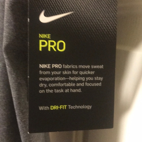 DEAL: Nike Pro Gray NWT Dri-fit Tank Top Runner - Picture 4 of 5
